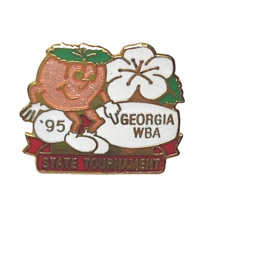 Georgia Peach State Tournament 1995 Pin Fashion Charm or Craft Supply Item